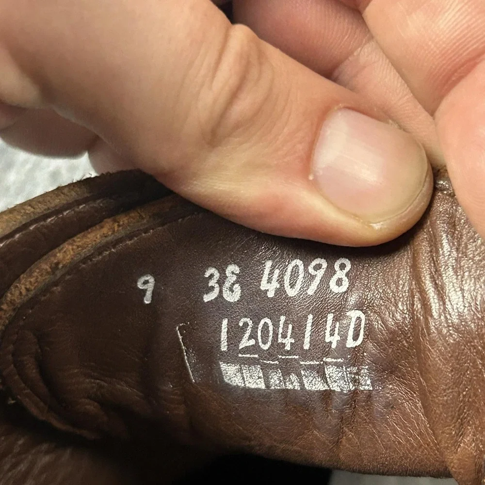 Allen Edmonds Patton Weatherproof Mens Boots 9 EEE Brown Dainite Sole 4098
